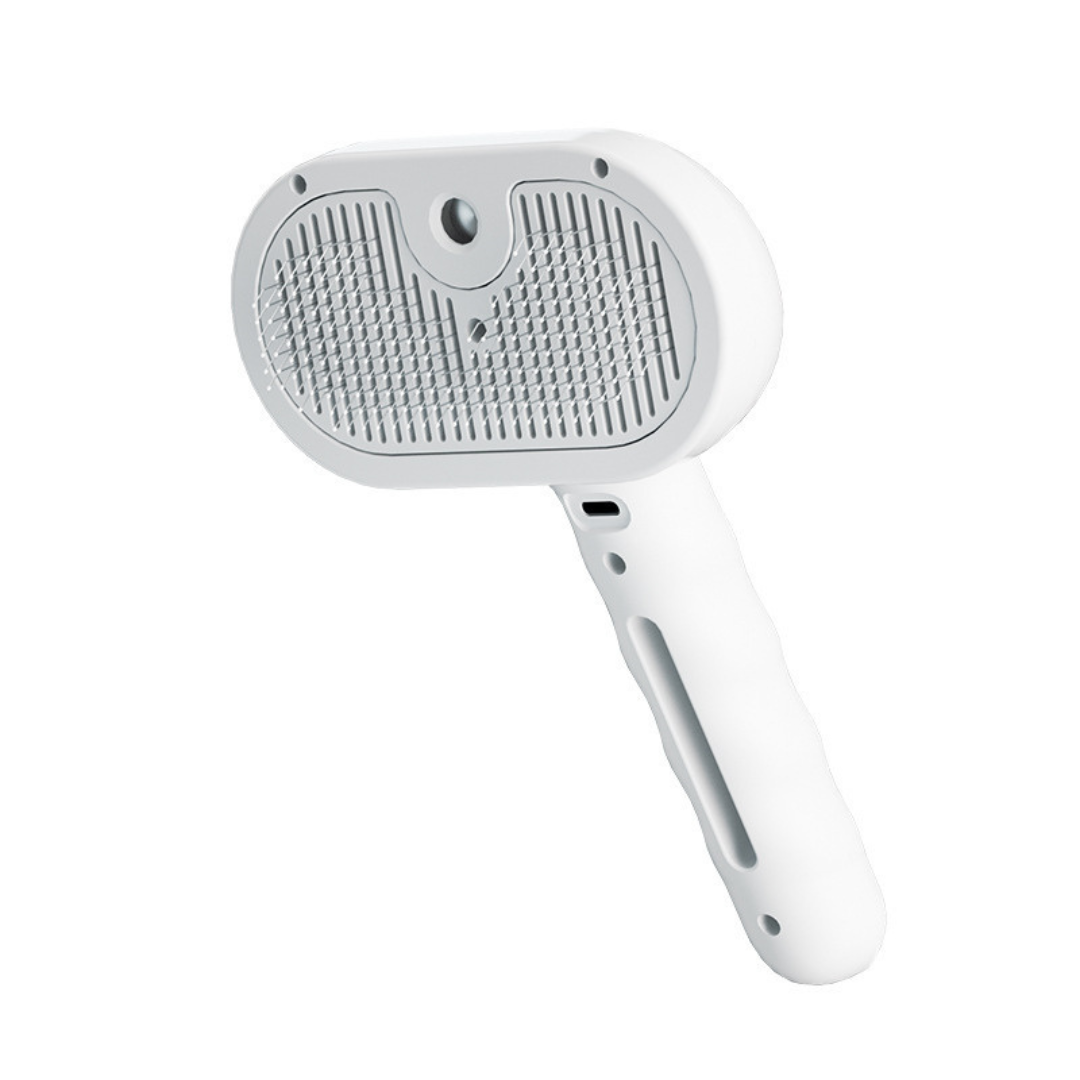 Premium pet brush with steam function
