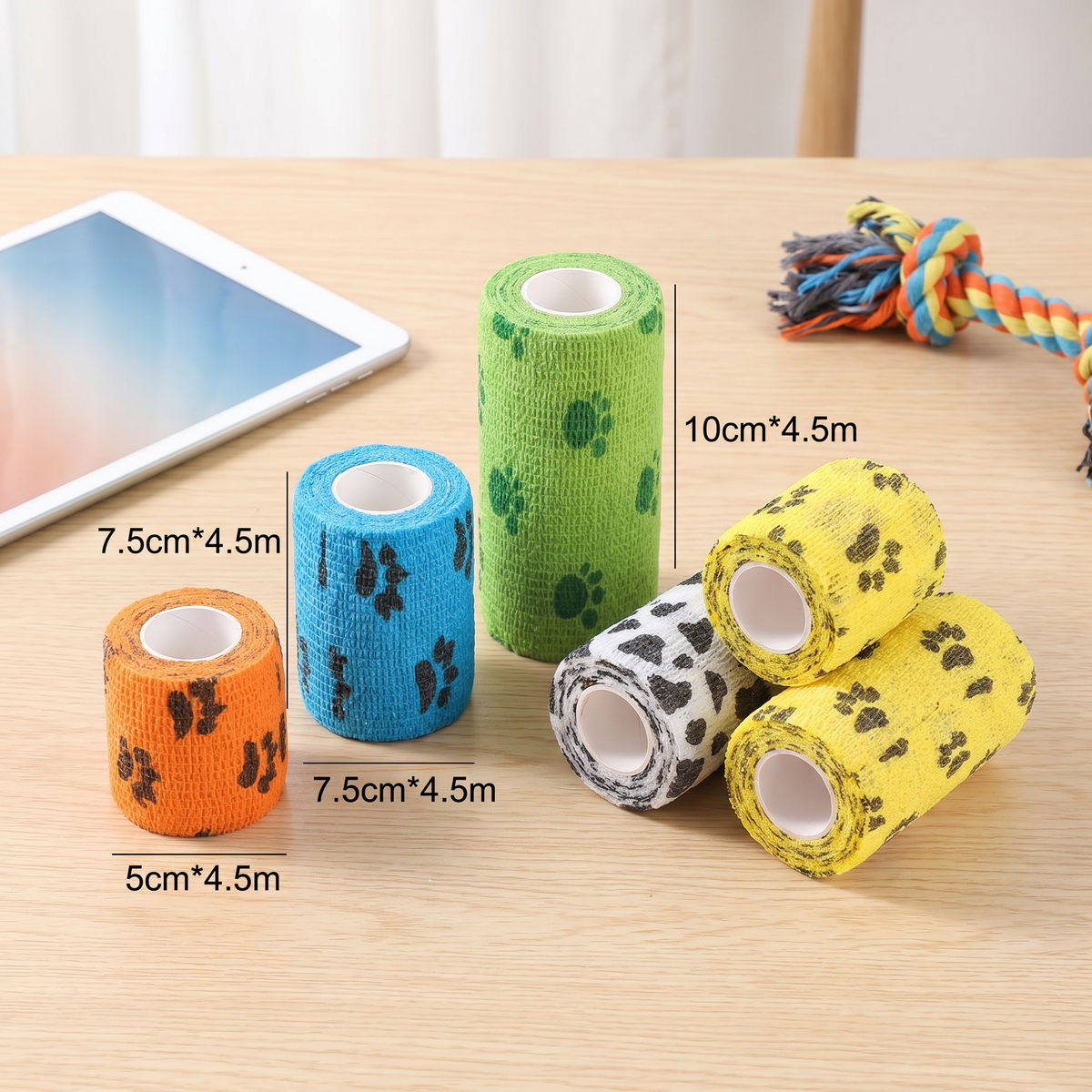 Self-Adhesive Pet Bandage Wrap for Hot Pavement & Snow Protection
