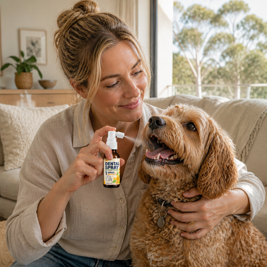 Brushless Tartar Control Dental Spray for Dogs – Helps Reduce Plaque & Freshen Breath