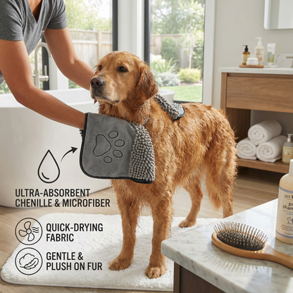 Ultra-Absorbent and Drying Microfibre Pet Towel