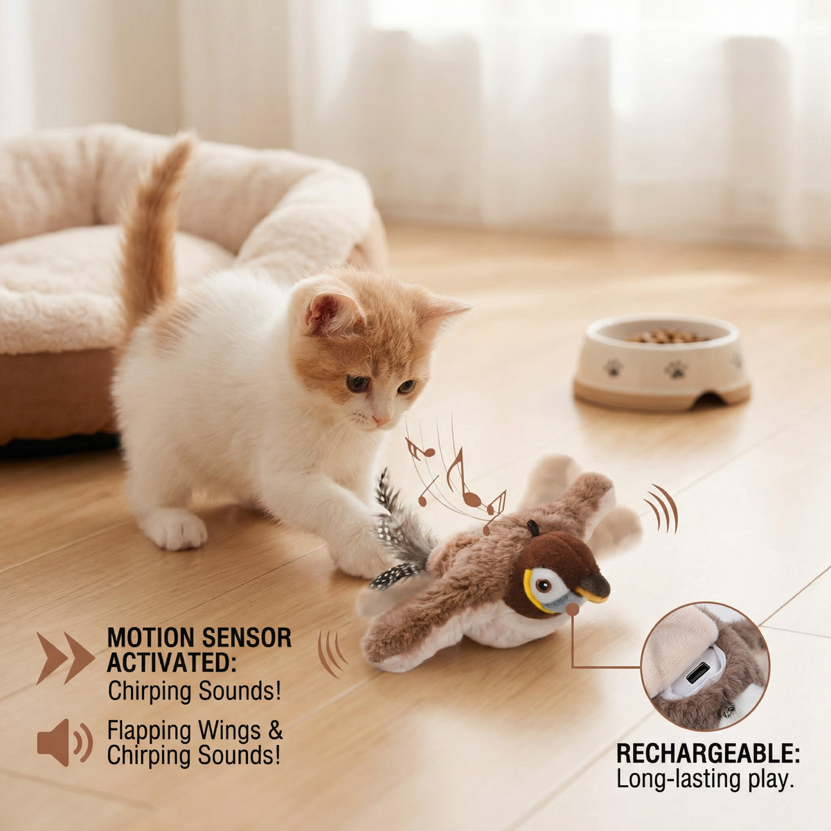 Flapping Bird Cat Toy