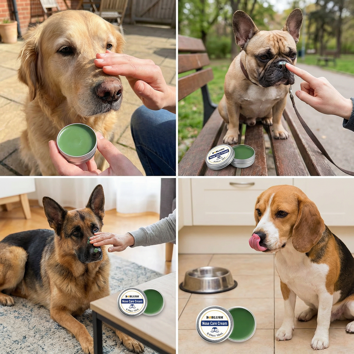 Care and protection cream for dog snouts